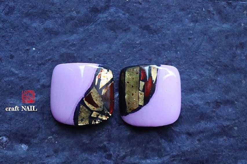 画像1:フットネイル　氷雨【hisame】