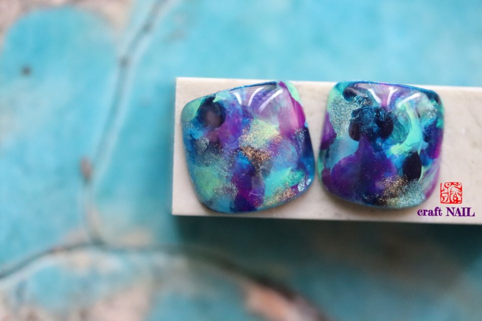 画像1:フットネイル　恋螢【koibotaru】