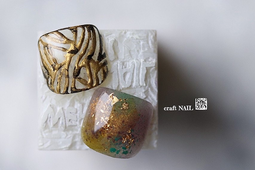 画像1:フットネイル 虎【tiger】