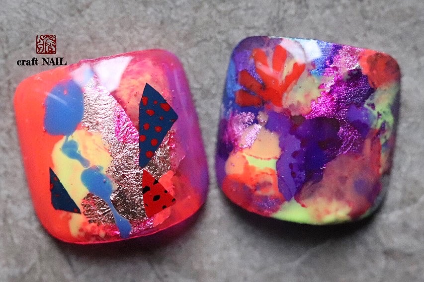 画像1:フットネイル 追憶に咲く【memories】