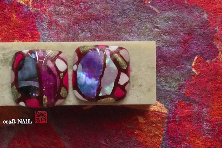 画像:フットネイル 玻璃那 【harina】