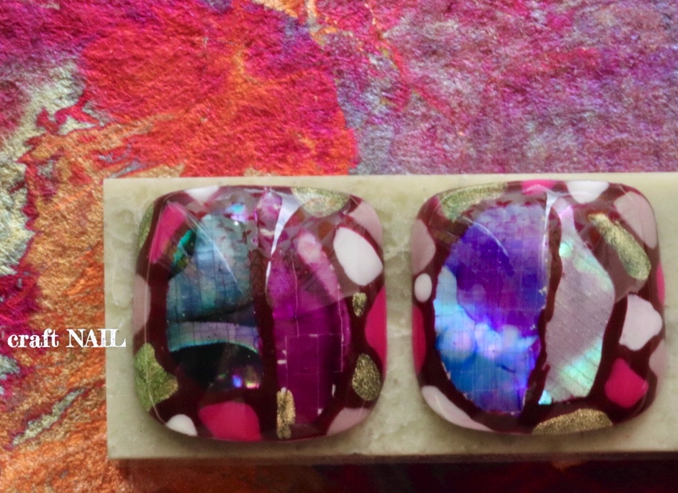 画像1:フットネイル 玻璃那 【harina】