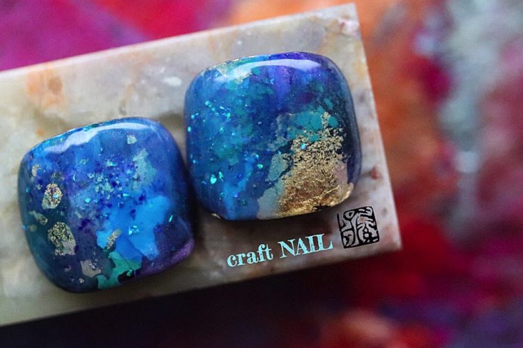 画像:フットネイル 泡沫【utakata】